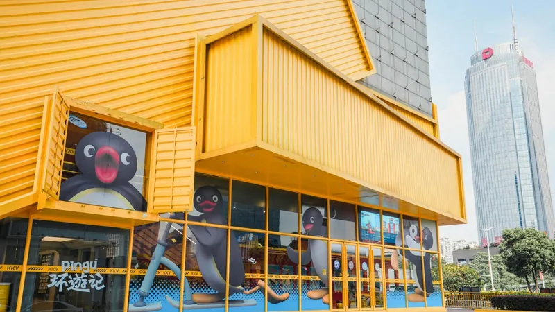 Pingu — Timber-clad pop-up facade